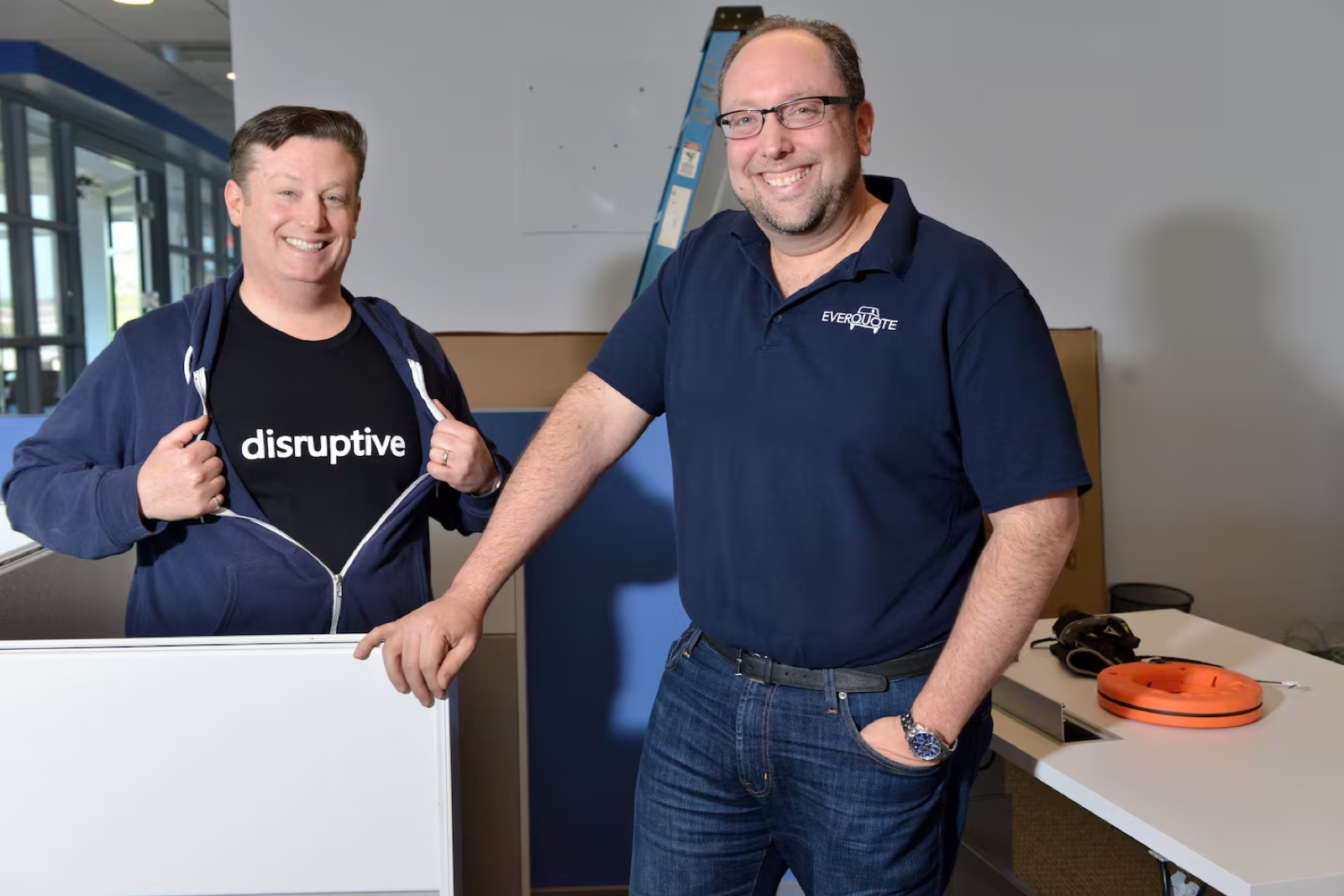 EverQuote founders in the company’s early office